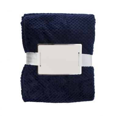 Blauwe Fleece deken | Wafeldesign | 230 grams