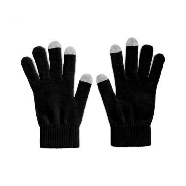 Zwarte Handschoenen | Touch | Gekleurd